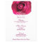 Pink Rose Wedding Menu