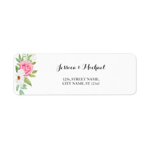 Pink Rose White Cosmos Floral Bouquet Wedding