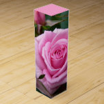 Pink Rose Wine Box Personalised Romantic Rose Box<br><div class="desc">Pink Rose Wine Box Personalised Pink Rose Boxes Rose Gift Boxes Jewellery Boxes Keepsakes Classic Pink Rose Boxes Your Name Here Valentine's Gift Wine Boxes Customisable Rose Mementos for Men, Women, Boys, Girls Click "Customise" to Add More Text Choose Fonts and Custom Colours Personalised Powder Pink Wedding Roses Wine Boxes...</div>