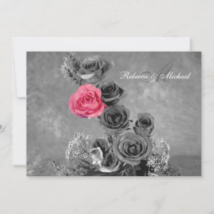 Pink Rose wth Monogram