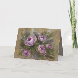 Pink Roses 5 x 7" Card
