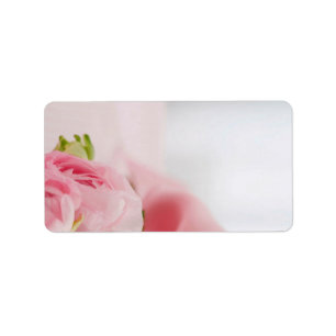Pink Roses - Address Invitation Labels (18/Sheet)