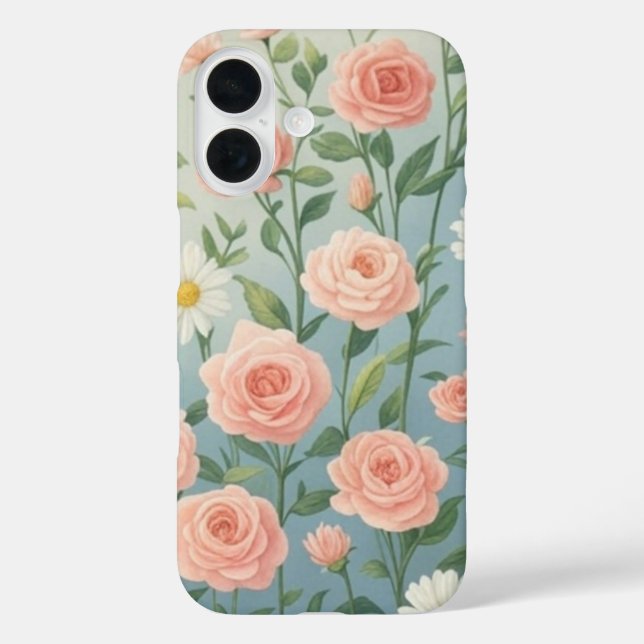 Pink Roses and Daisy Flowers  Case-Mate iPhone Case (Back)
