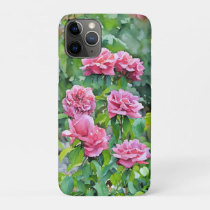 Pink Roses Art Rose Garden Phone Case