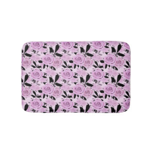 Pink roses   Bath Mat