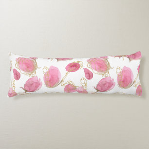 Pink roses body cushion
