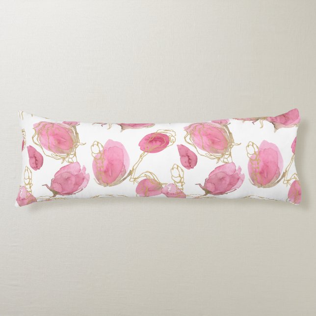 Pink roses body cushion (Front)