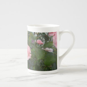 Pink Roses Bone China Mug
