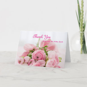 Pink Roses Bouquet Thank You