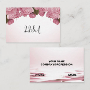PINK ROSES business card