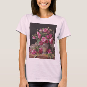 Pink Roses (by Ferdinand Georg Waldmüller) T-Shirt