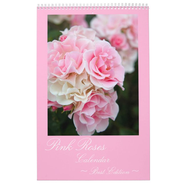 Pink Roses Calendar Best Edition カレンダー (Cover)