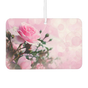 Pink Roses Car Air Freshener