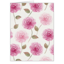 Pink Roses Card