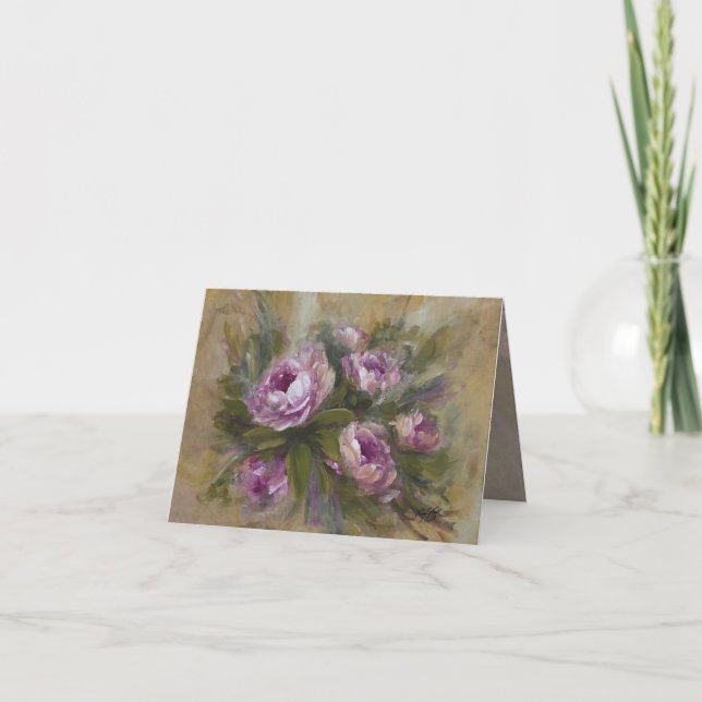 Pink Roses Card (Front)