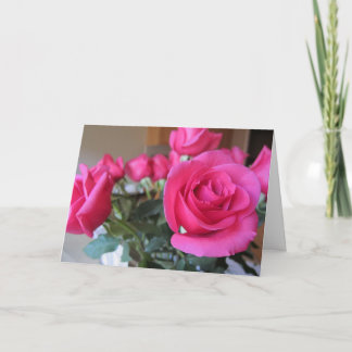 Pink Roses Card