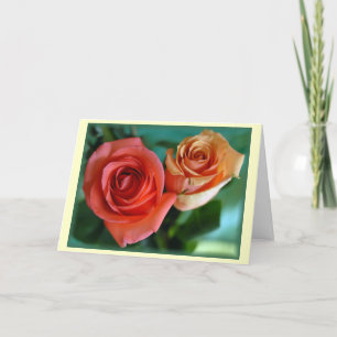 "Pink Roses" Card