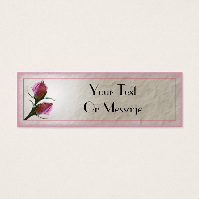 Pink Roses Card Template (Front)