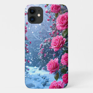 Pink roses iPhone 11 case