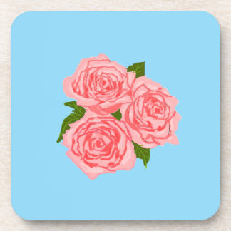 Pink roses coaster
