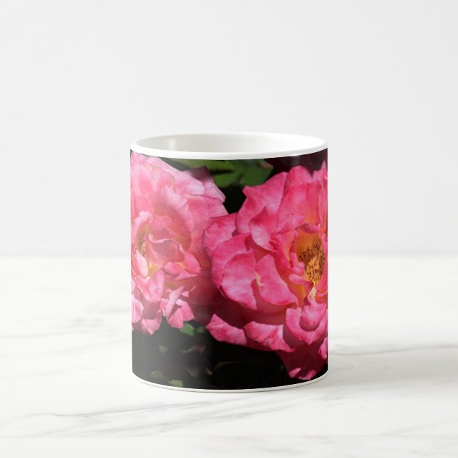 Pink Roses Coffee Mug (Center)