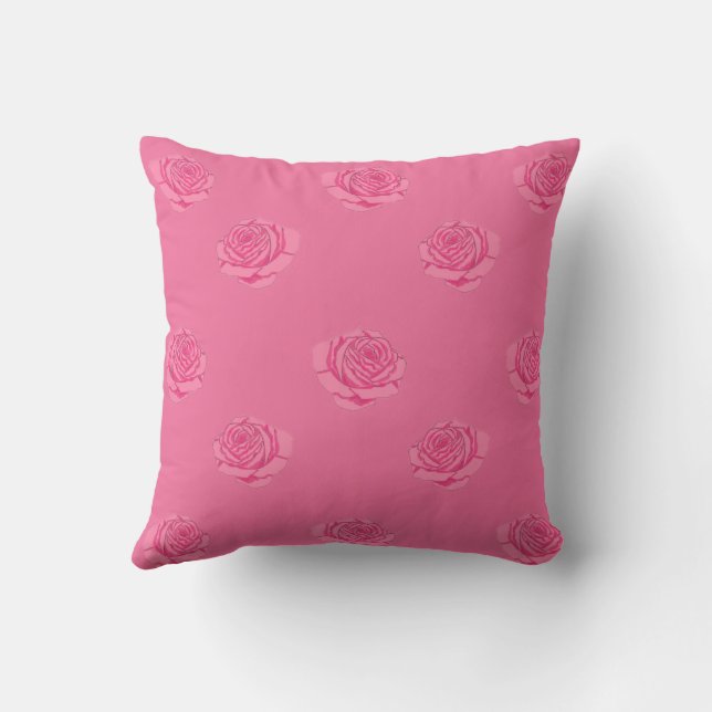 Pink roses cushion (Back)