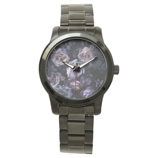 Pink Roses Dark & Moody Watch (Front)
