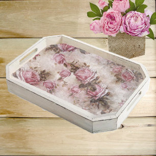 Pink Roses Decoupage Tissue Paper