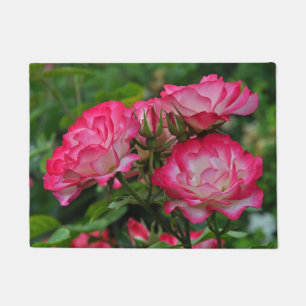 Pink roses doormat