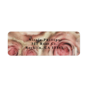 Pink Roses Elegant Bridal Shower Party Invitation