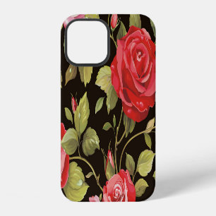 Pink roses: elegant floral pattern. iPhone 12 case