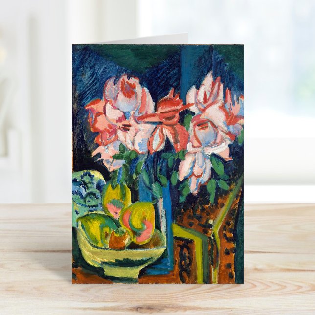 Pink Roses | Ernst Ludwig Kirchner Card (Creator Uploaded)