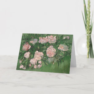 Pink Roses (F595) Van Gogh Fine Art Card