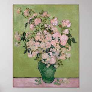 Pink Roses (F682) Van Gogh Fine Art Poster