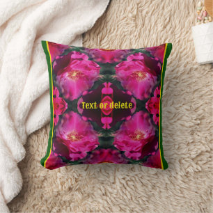Pink Roses Floral Abstract Art Personalised      Cushion
