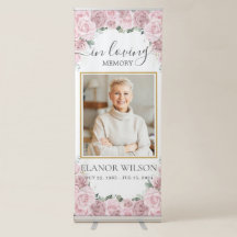 Pink Roses Floral Funeral Memorial Picture Photo