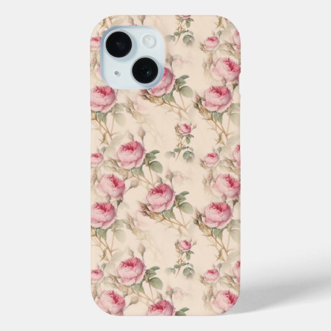 Pink Roses Floral Garden  Case-Mate iPhone Case (Back)