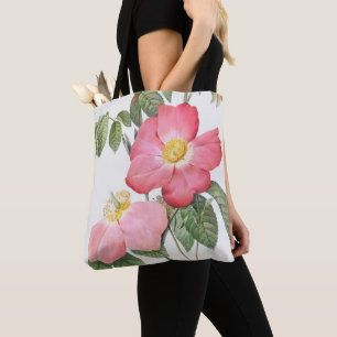 Pink Roses Flowers Pierre Joseph Redoute Tote Bag