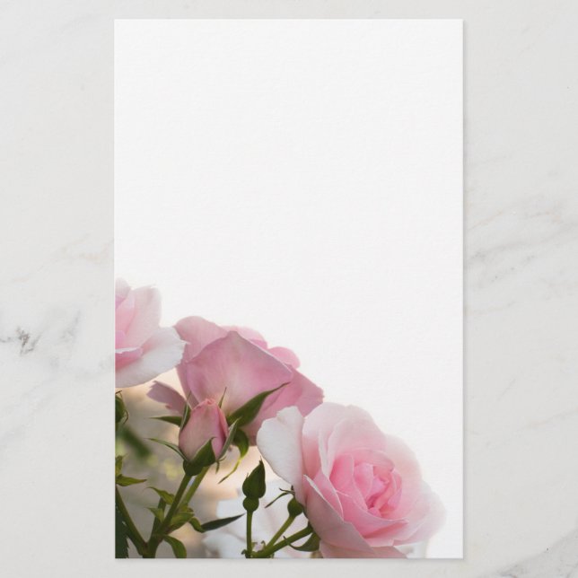 Pink roses flyer (Front)