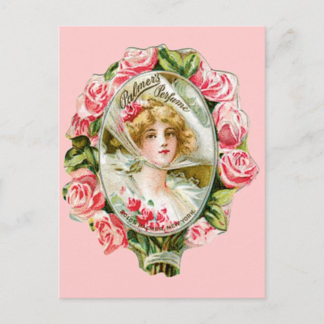Pink Roses for Palmers Perfume Postcard (Front)