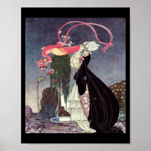 Pink Roses from a Peacock Poster (Front)