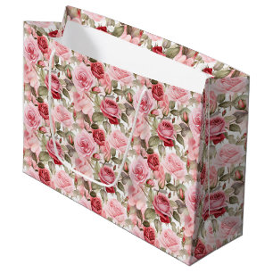 Pink Roses Gift Bag