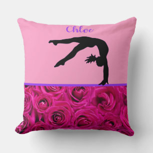 Pink Roses Gymnastics Tumbling Cushion