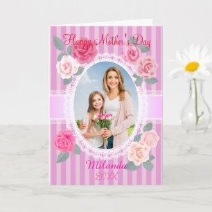 Pink Roses Happy Mother’s Day Card