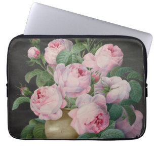 Pink Roses in a Vase – Pierre Joseph Redouté Laptop Sleeve