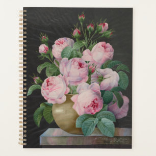Pink Roses in a Vase – Pierre Joseph Redouté Planner
