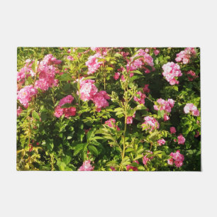 Pink Roses in bloom          Doormat