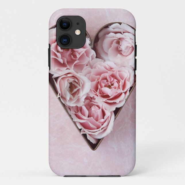 pink roses in cookie cutter iphone 5 ID case (Back)