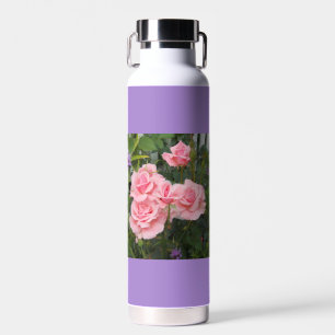 Pink Roses Insulated Water Bottle
