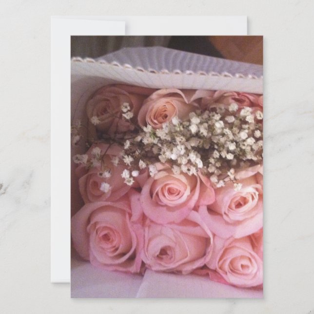 Pink Roses Invite (Front)